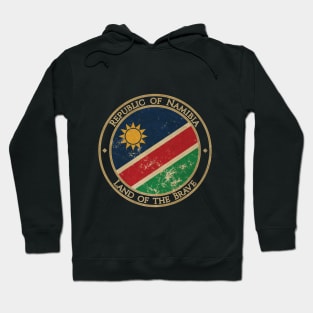 Vintage Republic of Namibia Africa African Flag Hoodie